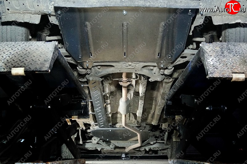 21 699 р. Защиты комплект (картер и кпп, топливопровода, бака) 1.5T 2WD ТСС Тюнинг  GAC GS5 (2018-2025) (алюминий 4 мм)  с доставкой в г. Воронеж