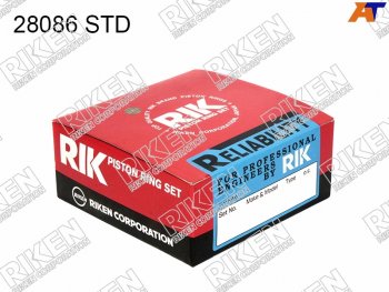 3 699 р. Кольца поршневые (комплект) STD TOYOTA CAMRYAVENSISIPSUM 2AZ-FE 05- RIKEN 28086 STD  с доставкой в г. Воронеж. Увеличить фотографию 1