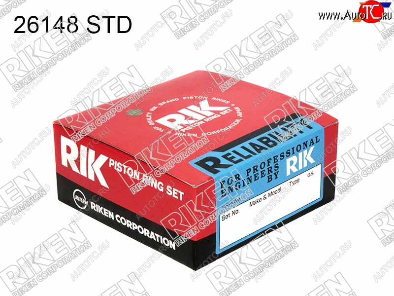 2 359 р. Кольца поршневые (комплект) STD G1516A G15B RIKEN  Suzuki Swift  ZC (2003-2008) дорестайлинг, хэтчбэк 5 дв.  с доставкой в г. Воронеж