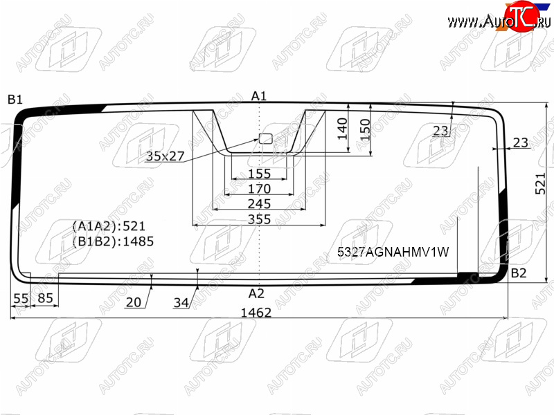 13 599 р. Стекло лобовое (Обогрев полный Антенна Датчик дождя) Mercedes-Benz G-Class 12-18 FUYAO 5327AGNAHMV1W  с доставкой в г. Воронеж
