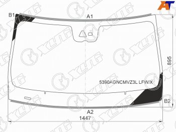 Стекло лобовое (Камера Датчик дождя Молдинг 4D SED) Mercedes-Benz CLS-Class 21- XYG 5390AGNCMVZ3L LFW/X