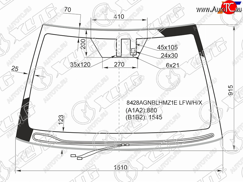 9 999 р. Стекло лобовое (Обогрев щеток Датчик дождя Молдинг) Toyota Camry (XV70) 17-  Camry UAEUSA 17-20 XYG 8428AGNBLHMZ1E LFW/H/X  с доставкой в г. Воронеж