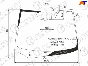 16 999 р. Стекло лобовое (Одна камера Место под датчик запотевания) Toyota Alphard (H30) 17-23                XYG GGH30-18-R-CH-HS-1Z LFW/X  с доставкой в г. Воронеж. Увеличить фотографию 3