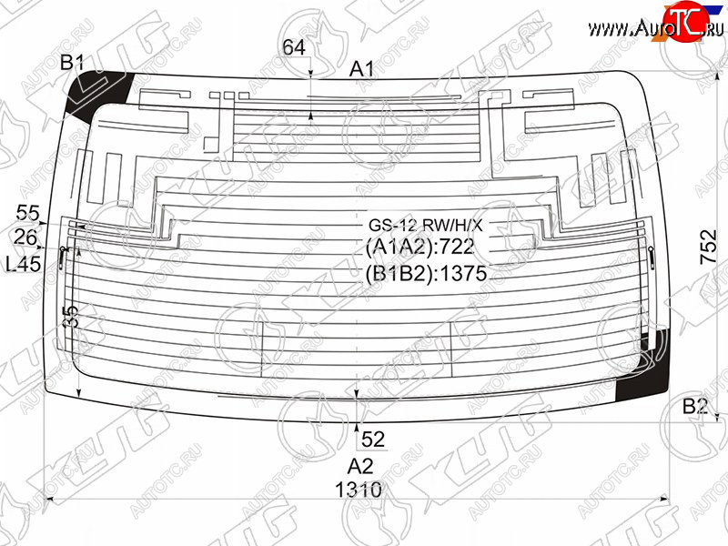 14 999 р. Стекло заднее (Цвет зеленый Обогрев Антенна) Lexus GS 11-20  GS F 15- XYG GS-12 RW/H/X  с доставкой в г. Воронеж