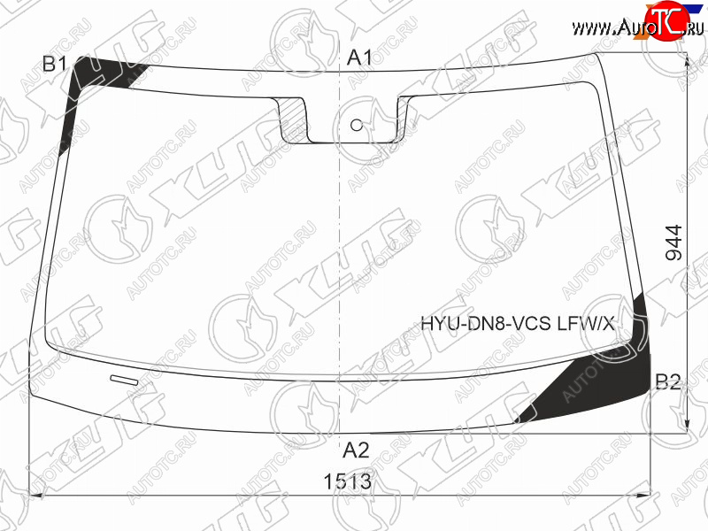 7 849 р. Стекло лобовое (Датчик дождя) XYG  Hyundai Sonata  DN8 (2019-2022)  с доставкой в г. Воронеж