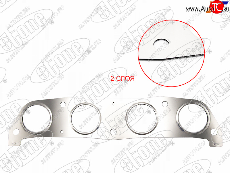 679 р. Прокладка выпускного коллектора TOYOTA COROLLAALLION 1ZZ-FE 00- STONE JB-1240016-F  с доставкой в г. Воронеж