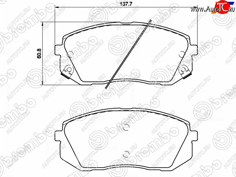 4 099 р. Колодки тормозные передние FL-FR SAT  Hyundai I40  1 VF - IX35 ( LM,  NU)  с доставкой в г. Воронеж