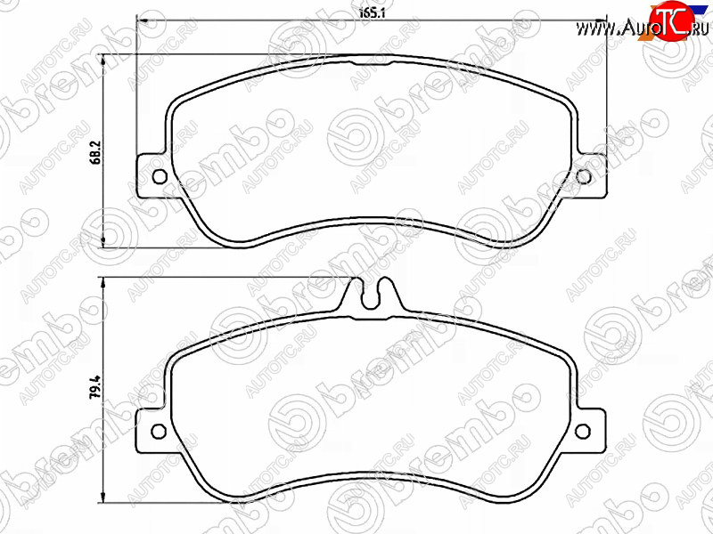 5 499 р. Колодки тормозные передние FL-FR SAT Mercedes-Benz GLK class X204 рестайлинг (2012-2015)  с доставкой в г. Воронеж