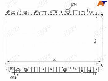 Радиатор SAT Chevrolet Rezzo (2000-2008)
