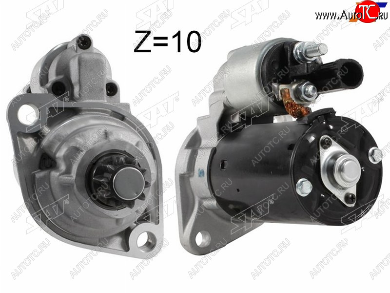 5 249 р. Стартер Audi A3 03-13 / Q3 11-19 / Skoda Octavia 04-13 / Rapid 12- / Volkswagen Golf 03-16 / Jetta 0 SAT ST-02M911023S, st02m911023s SAT ST-02M911023S  с доставкой в г. Воронеж