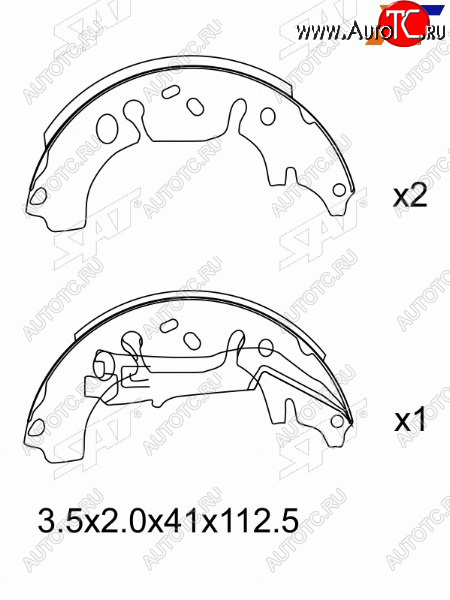 1 689 р. Колодки тормозные зад барабанные RR SAT  Opel Corsa  D (2006-2014)   дорестайлинг, хэтчбэк 5 дв., дорестайлинг, хэтчбэк 3 дв., 1-ый рестайлинг, хэтчбэк 3 дв., 1-ый рестайлинг, хэтчбэк 5 дв.,  2-ой рестайлинг, хэтчбэк 5 дв., 2-ой рестайлинг, хэтчбэк 3 дв.  с доставкой в г. Воронеж