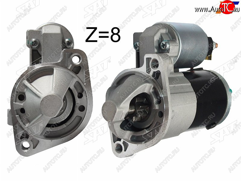 6 449 р. Стартер Mitsubishi Galant 96-12 / Lancer 02-10 / Outlander 02-09 / Airtrek 01-05 (1,4 kW/ Z=8) SAT ST-1810A001N, st1810a001n SAT ST-1810A001N  с доставкой в г. Воронеж