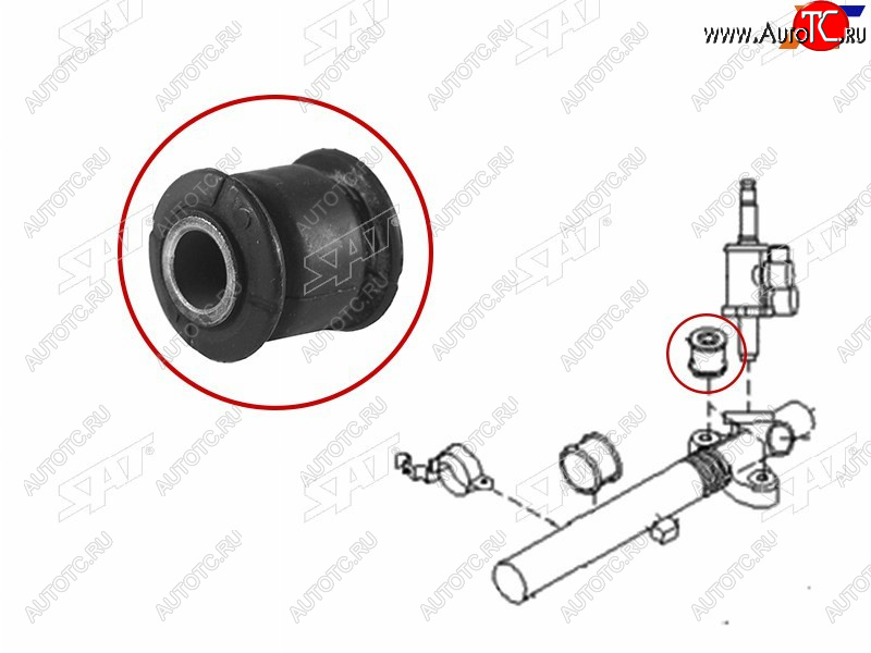 161 р. Втулка рулевой рейки Subaru Forester 07-13  Impreza 07-12  Legacy 09-15  Outback 09-15 SAT ST-34112-AG00A-9E  с доставкой в г. Воронеж