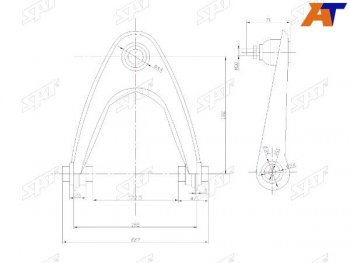 2 299 р. Рычаг верхний с шаровой HONDA BALLADECIVICFERIODOMANIINTEGRAORTHIAPARTNER 95-02 RH SAT ST-51450-S04-023  с доставкой в г. Воронеж. Увеличить фотографию 1