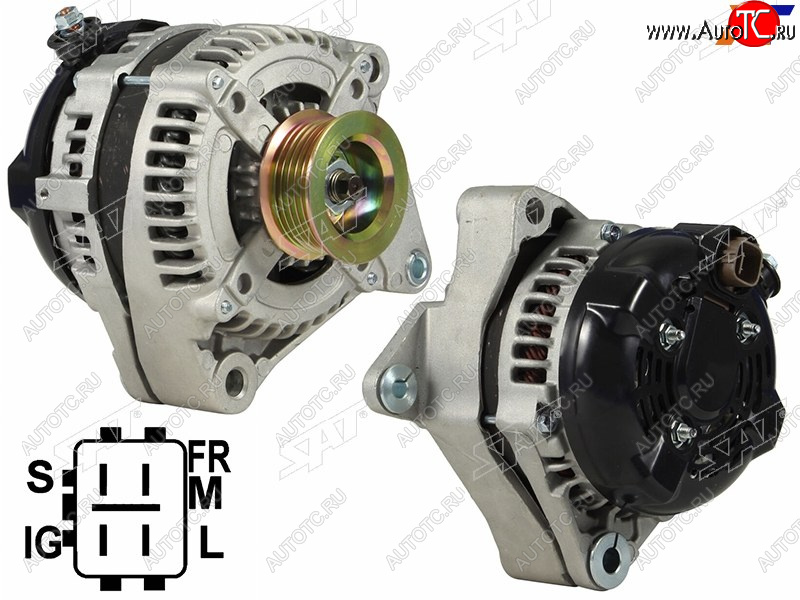 9 449 р. Генератор LEXUS GXLX470 4.7TOYOTA 4RUNNERLAND CRUISERTUNDRA 4.7 03-09 2UZFE 12V 140A SAT ST-85-0101  с доставкой в г. Воронеж