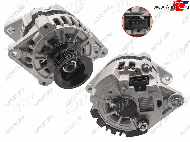10 499 р. Генератор DAEWOO ESPERO 95-99NEXIA 1.5 95-99 A15G15MF 12V 80A(квадратная фишка) SAT ST-85-0078  с доставкой в г. Воронеж