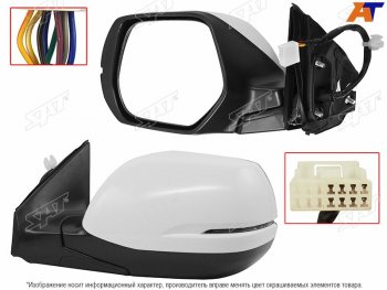 13 099 р. Зеркало Honda CR-V 16-20 (Слева Обогрев Повторитель поворота Складывание 8 контактов) SAT ST-HD69-940-2  с доставкой в г. Воронеж. Увеличить фотографию 1