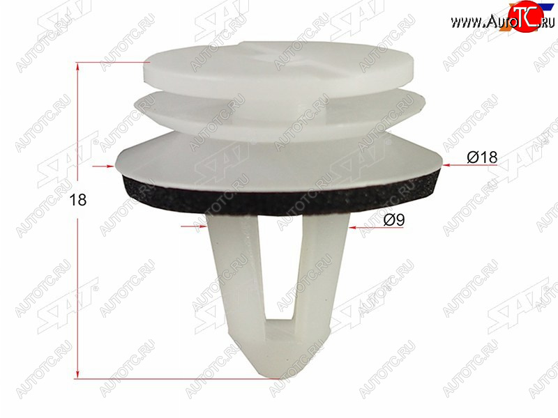 225 р. Клипса обшивки двери VAG (1 шт.) SAT ST-M11280  с доставкой в г. Воронеж