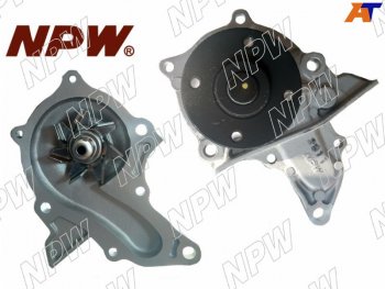 2 379 р. Насос водяного охлаждения TOYOTA 7AFE 96-01 NPW (вылет 15mm) (с прокладкой) NPW T-109A  с доставкой в г. Воронеж. Увеличить фотографию 1
