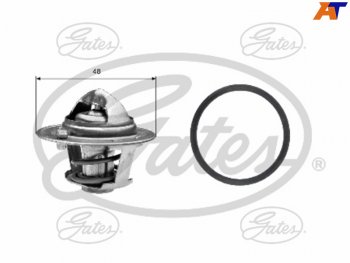 1 429 р. Термостат с прокладкой FORD C-MAXFOCUS IFOCUS IIFOCUS IIIMONDEOMAZDA 2VOLVO C30S40V50 GATES TH25782G1  с доставкой в г. Воронеж. Увеличить фотографию 1
