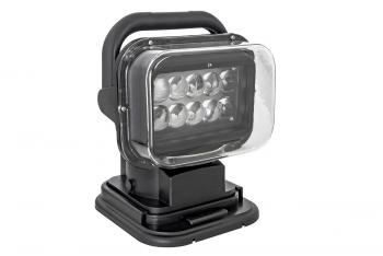 8 029 р. Фара-искатель 12V 50W LED с дистанционным управлением, черный (200х240х200мм) China ch001-bl  с доставкой в г. Воронеж. Увеличить фотографию 4