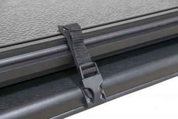 46 379 р. Крышка кузова Toyota Hilux Vigo 2005-2015 трёхсекционная, алюминиевая, черная РИФ pt-h326  с доставкой в г. Воронеж. Увеличить фотографию 6