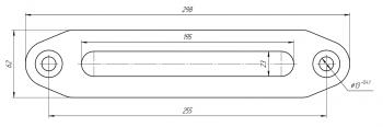 2 699 р. Клюз для лебёдки алюминиевый под синтетический трос RUNVA afl001  с доставкой в г. Воронеж. Увеличить фотографию 2