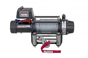 82 839 р. Лебёдка автомобильная электрическая 12V Runva 12500 lbs 5670 кг MAX влагозащищенная, стальной трос RUNVA ewb12500maxs  с доставкой в г. Воронеж. Увеличить фотографию 8