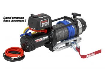 99 289 р. Лебёдка автомобильная электрическая 12V Runva 12500 lbs 5670 кг MAX влагозащищенная, синтетический трос RUNVA ewb12500maxssr  с доставкой в г. Воронеж. Увеличить фотографию 1