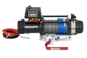 78 969 р. Лебёдка автомобильная электрическая 12V Runva 9500 lbs 4350 кг MAX высокоскоростная, влагозащищенная, синтетический трос RUNVA ewb9500max-q-sr  с доставкой в г. Воронеж. Увеличить фотографию 6