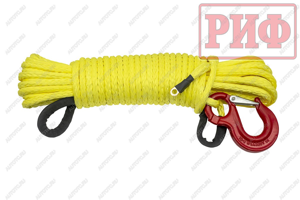 8 159 р. Трос для лебёдки синтетический РИФ 10 мм25 м (готовый) РИФ rope10mm25m  с доставкой в г. Воронеж