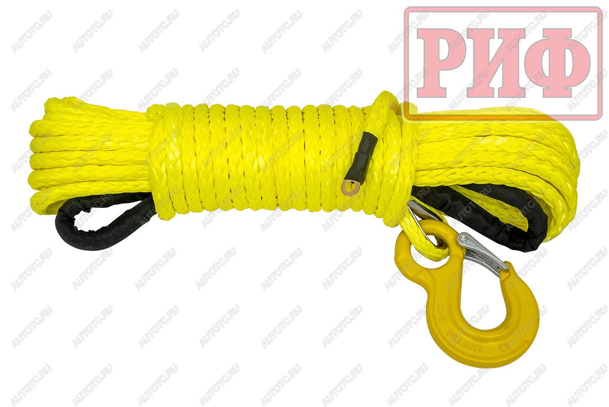 9 249 р. Трос для лебёдки синтетический РИФ 12 мм23 м (готовый) РИФ rope12mm23m  с доставкой в г. Воронеж