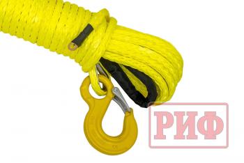 9 249 р. Трос для лебёдки синтетический РИФ 12 мм23 м (готовый) РИФ rope12mm23m  с доставкой в г. Воронеж. Увеличить фотографию 2
