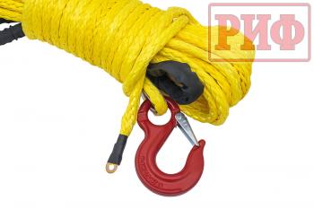 10 729 р. Трос для лебёдки синтетический РИФ 13 мм23 м (готовый) РИФ rope13mm23m  с доставкой в г. Воронеж. Увеличить фотографию 2