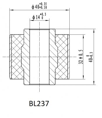 1 329 р. Втулка амортизатора РИФ SA237 (с маркировкой 1) нижняя РИФ bl237  с доставкой в г. Воронеж. Увеличить фотографию 2