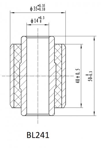 1 329 р. Втулка амортизаторов РИФ SA241, SA245 (с маркировкой 1) РИФ bl241  с доставкой в г. Воронеж. Увеличить фотографию 2