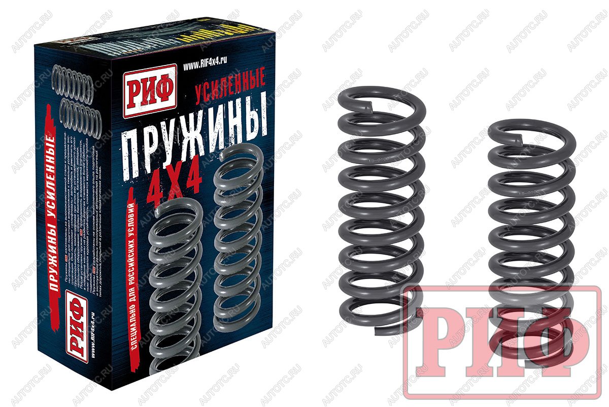 11 759 р. Пружины РИФ передние Jeep Grand Cherokee WK +50 кг кг лифт 30 мм РИФ 15-010b  с доставкой в г. Воронеж