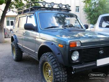 9 249 р. Расширители колёсных арок ВАЗ НИВА 2131 5D под нерезанные арки колёс Fenders ткн-2131с  с доставкой в г. Воронеж. Увеличить фотографию 1