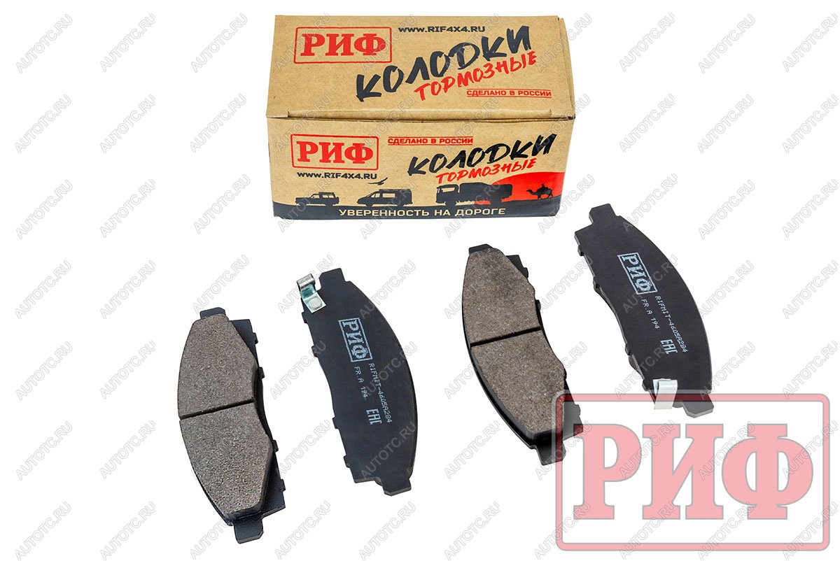 1 489 р. Колодки тормозные передние РИФ Mitsubishi L200 2005+, Pajero Sport 2008-2015 OEM 4605A284, 4605B233, 4605A198 РИФ rifmit-4605a284  с доставкой в г. Воронеж