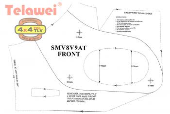 16 299 р. Шноркель Telawei для Mitsubishi Pajero 2006+ 3.8 V6, 3.2D Telawei smv8v9a  с доставкой в г. Воронеж. Увеличить фотографию 5