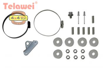 6 069 р. Шноркель Telawei для Toyota Hilux 2015+ 2.8TD (Black Onyx) Telawei 011sat0187d  с доставкой в г. Воронеж. Увеличить фотографию 3