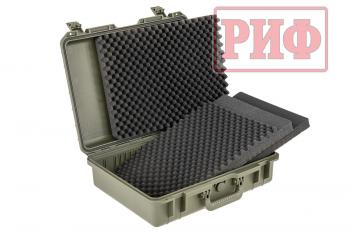 8 059 р. Кейс защитный ударопрочный РИФ 512х410х150 мм IP67, цвет Хаки РИФ wr-21kh  с доставкой в г. Воронеж. Увеличить фотографию 3