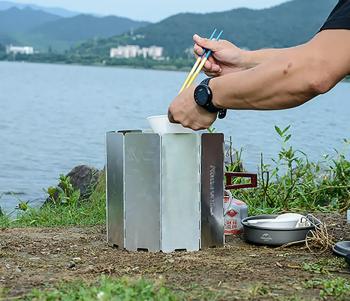 679 р. Экран ветрозащитный Naturehike, 10 секций, 84х24 см Naturehike nh20cj008-sl  с доставкой в г. Воронеж. Увеличить фотографию 6
