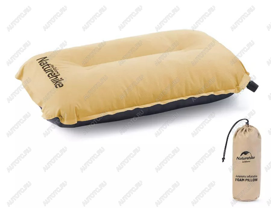 1 529 р. Подушка самонадувающаяся Naturehike 46х27х9,5 см, желтая Naturehike nh17a001-l-ye  с доставкой в г. Воронеж