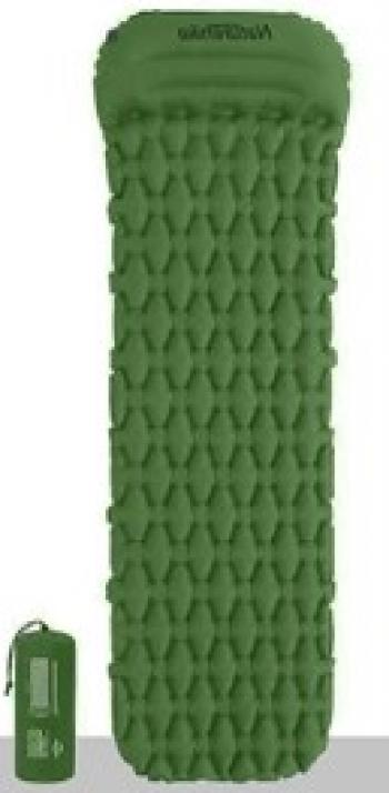 Коврик надувной Naturehike с подушкой, 185x59x3,5 см, зелёный (без надувного мешка) Naturehike nh19z003-p-agr