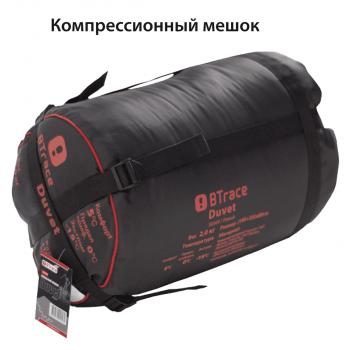 4 749 р. Мешок спальный BTrace Duvet (Левый, СерыйСиний), (ТК: 0C) BTrace s0569  с доставкой в г. Воронеж. Увеличить фотографию 7