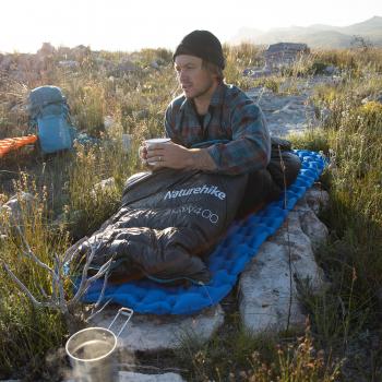 21 949 р. Мешок спальный Naturehike Ultralight CW400 L , 220х85 см, (правый) (ТК: +5C), черный Naturehike nh18c400-d-bll  с доставкой в г. Воронеж. Увеличить фотографию 9
