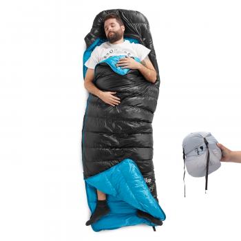 21 949 р. Мешок спальный Naturehike Ultralight CW400 L , 220х85 см, (правый) (ТК: +5C), черный Naturehike nh18c400-d-bll  с доставкой в г. Воронеж. Увеличить фотографию 4