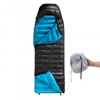 21 949 р. Мешок спальный Naturehike Ultralight CW400 L , 220х85 см, (правый) (ТК: +5C), черный Naturehike nh18c400-d-bll  с доставкой в г. Воронеж. Увеличить фотографию 3