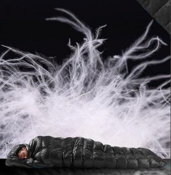 12 999 р. Мешок спальный Naturehike Ultralight CWZ400 L, 220х85 см, (правый) (ТК: +7C), черный Naturehike nh19w400-z-bll  с доставкой в г. Воронеж. Увеличить фотографию 4